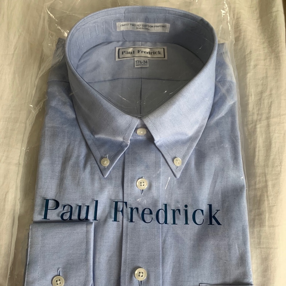 Men's cotton pinpoint Oxford button down shirt